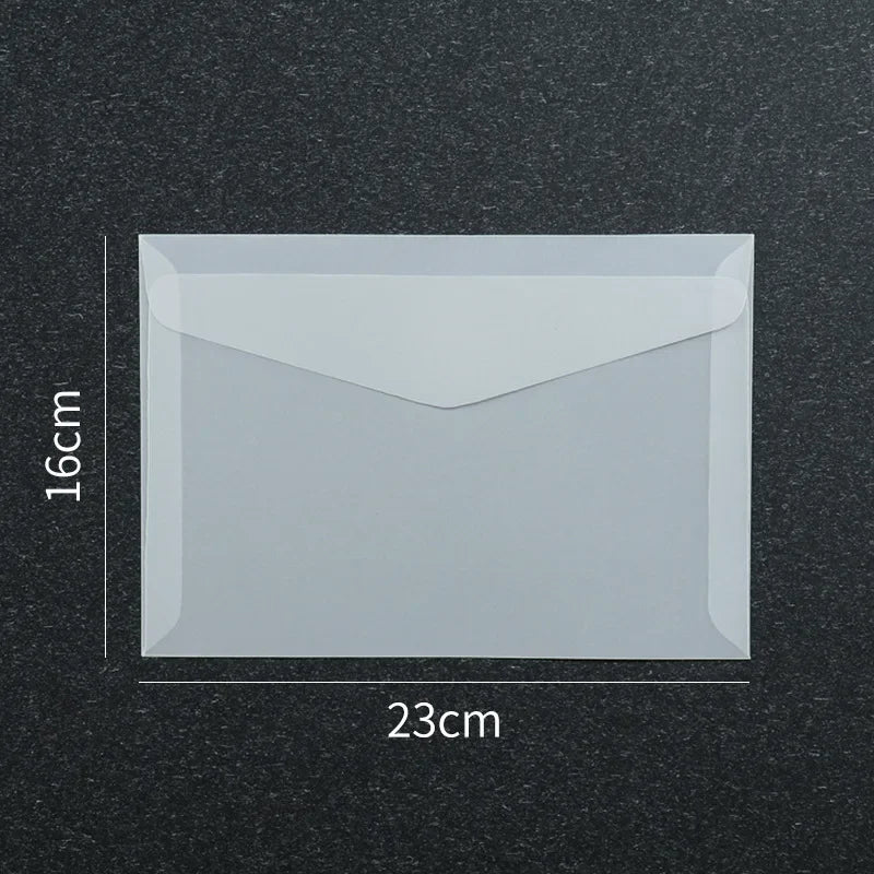 50 Pcs Blank Translucent Envelopes – for Invitations, Postcards, Gift Boxes, Wedding & Business Letters