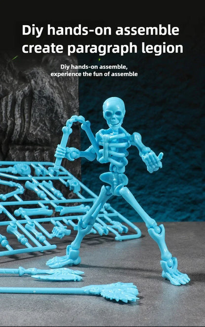 3D Articulated Skull Model – Assemble Action Figure for Anime, Games & Decoration