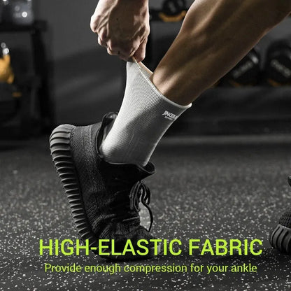 Elastic Breathable Ankle Support Sleeves - One Size for Running, Basketball & Cycling