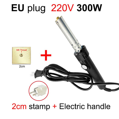 Handheld Copper Hot Stamping Machine – Electric Branding Iron for Wood, Leather & Cake DIY Crafts