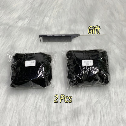 1Pc 30g Brazilian Afro Kinky Curly Remy Human Hair Bulk — No Weft Braiding Extensions for Locs & Braids