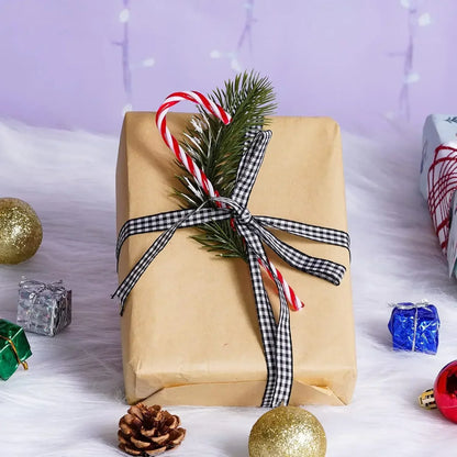 100/10pcs Christmas Candy Cane Ornaments – Plastic Twisted Hanging Decorations for Tree & Party Favors