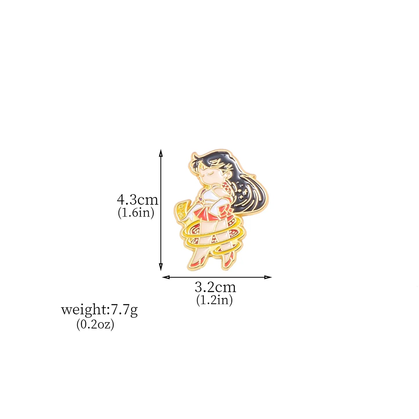 6PCS Anime Star & Moon Metal Keychains — Sailor Moon Tsukino Usagi & Luna Cat Cosplay Props, Pendant Jewelry Ornament
