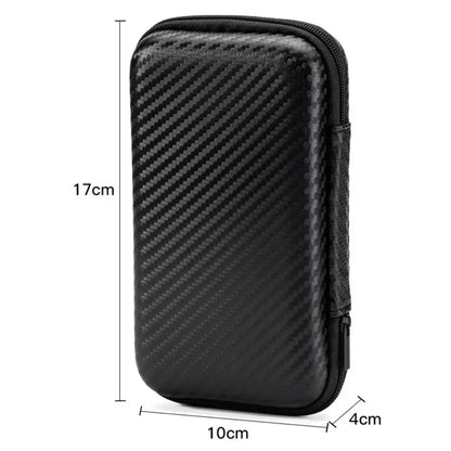 Shockproof Waterproof Headphone Case – EVA Hard Shell Carrying Box with Double Zipper & Dustproof Design