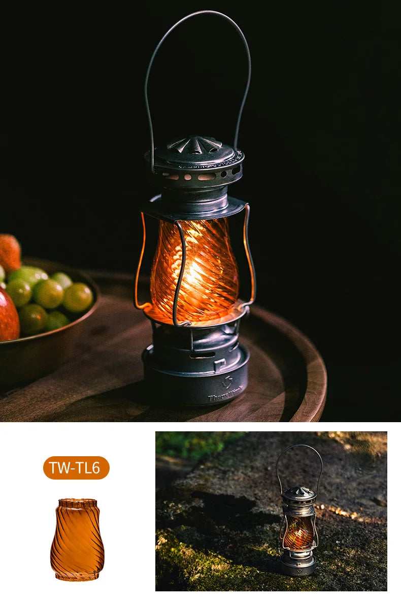 ThousWinds Twilight Kerosene Camping Lantern – Portable Retro Oil Lamp for Outdoor Picnic and Backpacking