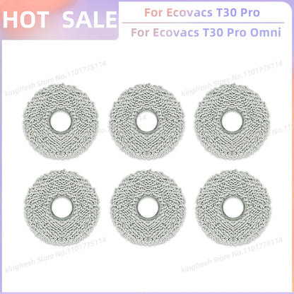 Replacement Parts for Ecovacs T30 Pro Omni & YEEDI M12 Ultra Plus – Main Roller, Side Brush, Filter, Dust Bag, Mop Cloth