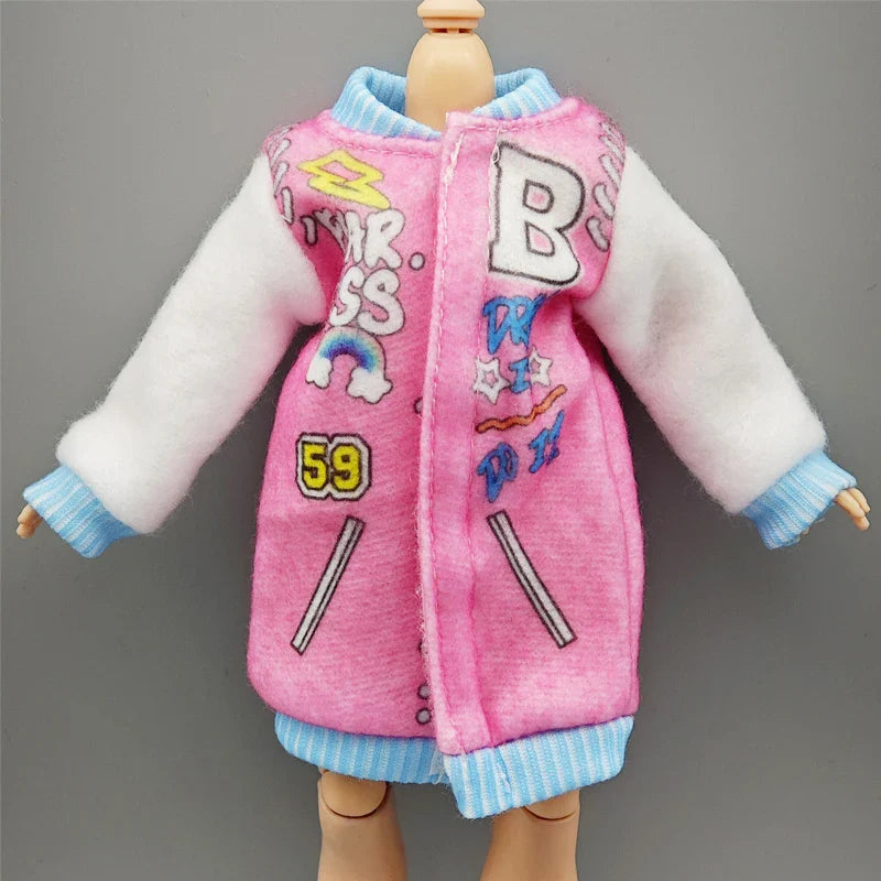 Handmade Doll Dresses & Shoes – Outfit for 28cm High School Dolls with Big Eyes & Long Eyelashes, Perfect Birthday Gift