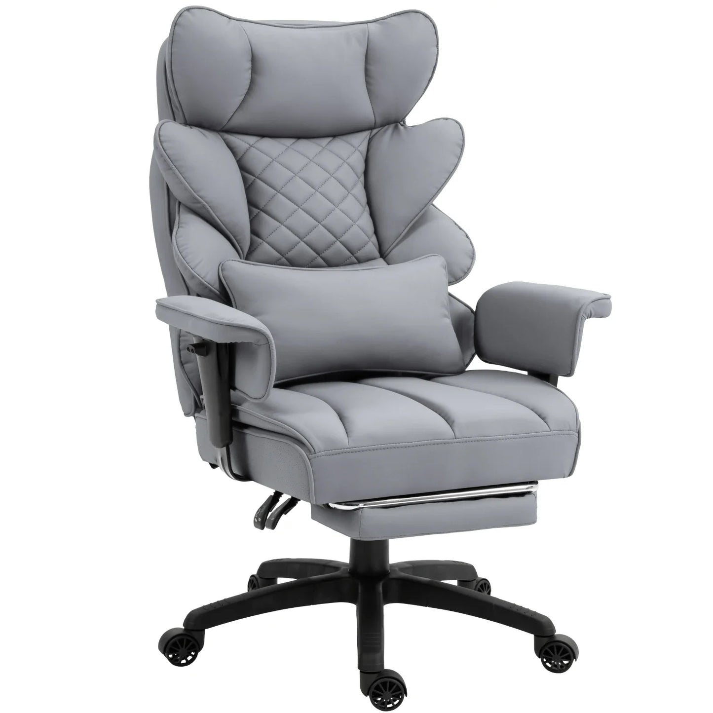 Dowinx Big & Tall Office Chair – High Back Computer Gaming Chair with Pocket Spring Cushion, Lumbar Support & Armrests