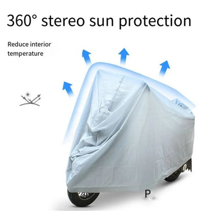 Waterproof Motorcycle Cover – UV Proof, Dust and Rain Protection for Outdoor and Indoor Use, Scooter and Bike Case