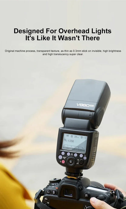 Godox Tempered Glass Film – Protective Screen for X3, XPro, V1, V850III, V860III & TT685II Flash