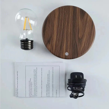 Magnetic Levitation Lamp – Floating LED Bulb Glass Light for Home Office Desk Decor & Birthday Gift
