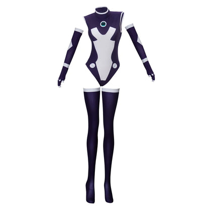 Anime Starfire Cosplay Costume – Sexy 3D Printed Bodysuit for Women, Halloween & Superhero Party Jumpsuit
