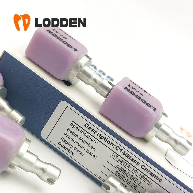 10pcs Lithium Disilicate C14 Glass Ceramic Blocks — HT/LT CAD/CAM Dental Lab Materials for Veneers & Dentistry