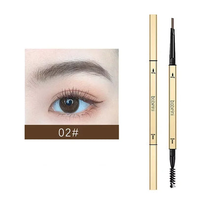 Waterproof Double-Headed Eyebrow Pencil — Fine Tip, Durable & Long-Lasting, Perfect for Beginners