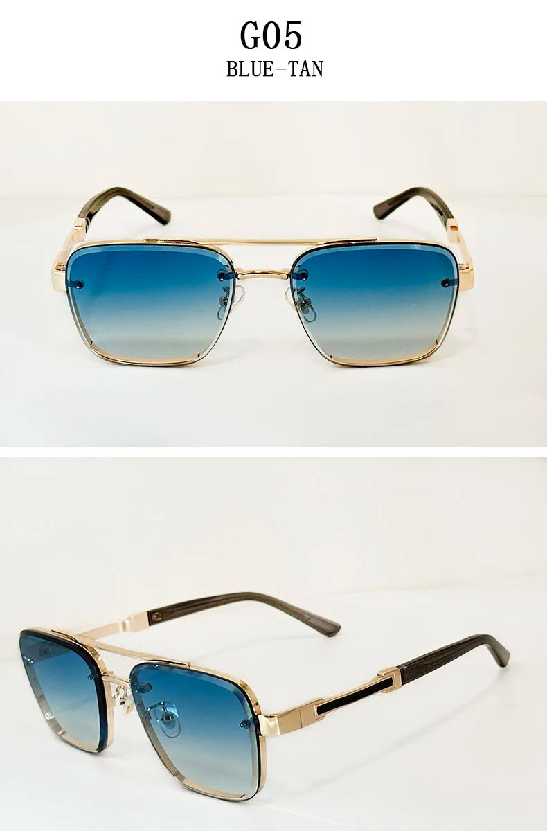 Luxury Square Sunglasses — Vintage Unisex Fashion Shades with UV Protection for Men & Women