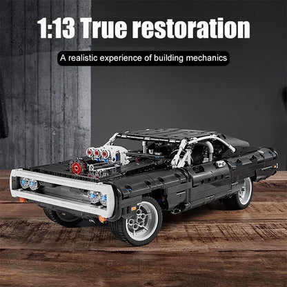 2024 New High Difficulty Racing Car Building Blocks – 1077PCS Model, Assemble Bricks for Kids Birthday & Christmas Gifts