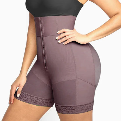 AfruliA Purple BBL Shorts – Colombian Fajas Shapewear Waist Trainer Corset Body Shaper Control Panties Lifter