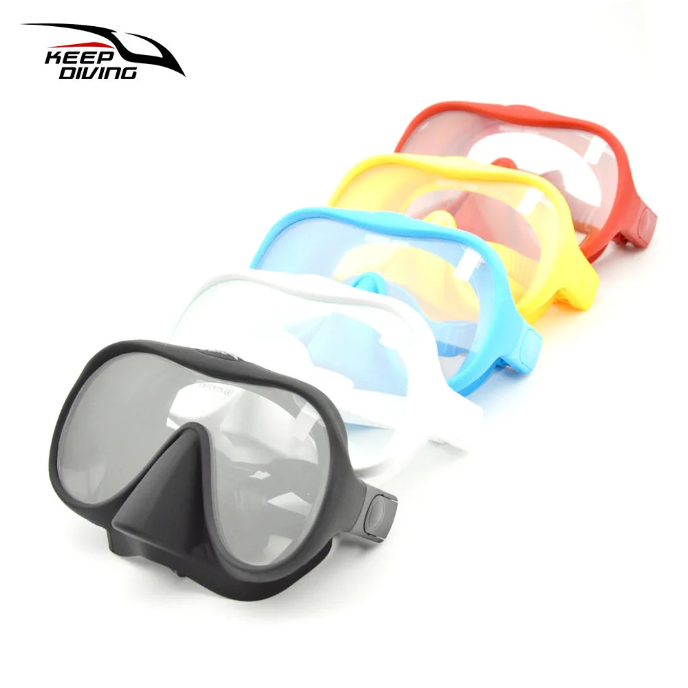 Professional Diving Mask for Scuba & Free Diving – Anti-Fog Snorkeling Goggles for Underwater Fishing Adults