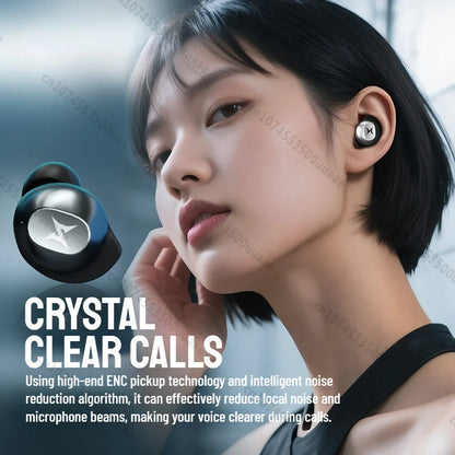 ZOMBIES CAT Bluetooth 5.4 Sports Earbuds – Mini Invisible In-Ear TWS Wireless Headphones with Clear Call & Sport Lanyard