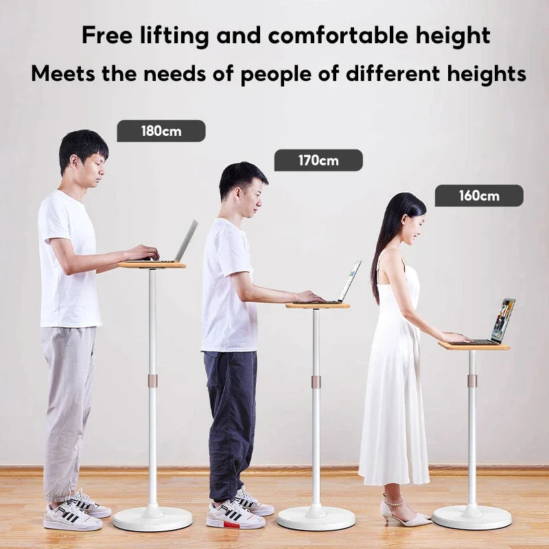 Adjustable Portable Laptop Stand – Ergonomic Notebook Holder for MacBook & Laptops, Foldable Vertical Office Desk Computer Riser