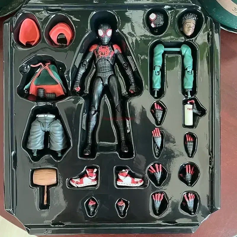 2024 Spider-Man & Gwen Action Figures — Spider-Verse Collection with Miles Morales Sentinel | Anime Toys Christmas Gift