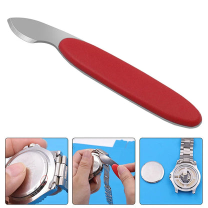 Watch Case Opener Tool – Metal & Plastic Pry Knife for Watch Back Cover Removal & Professional Watch Repair Tools