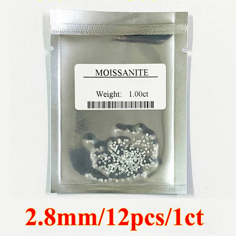1CT Lab-Grown Moissanite Diamonds – D Color VVS1 Loose Gemstones, Full Size 0.7mm-20mm