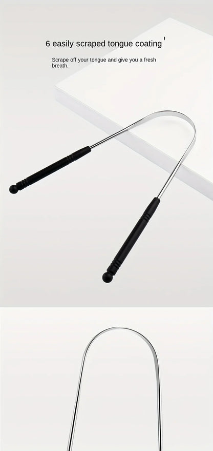 Stainless Steel Tongue Scraper – High-Quality Oral Tongue Cleaner Brush for Superior Oral Hygiene