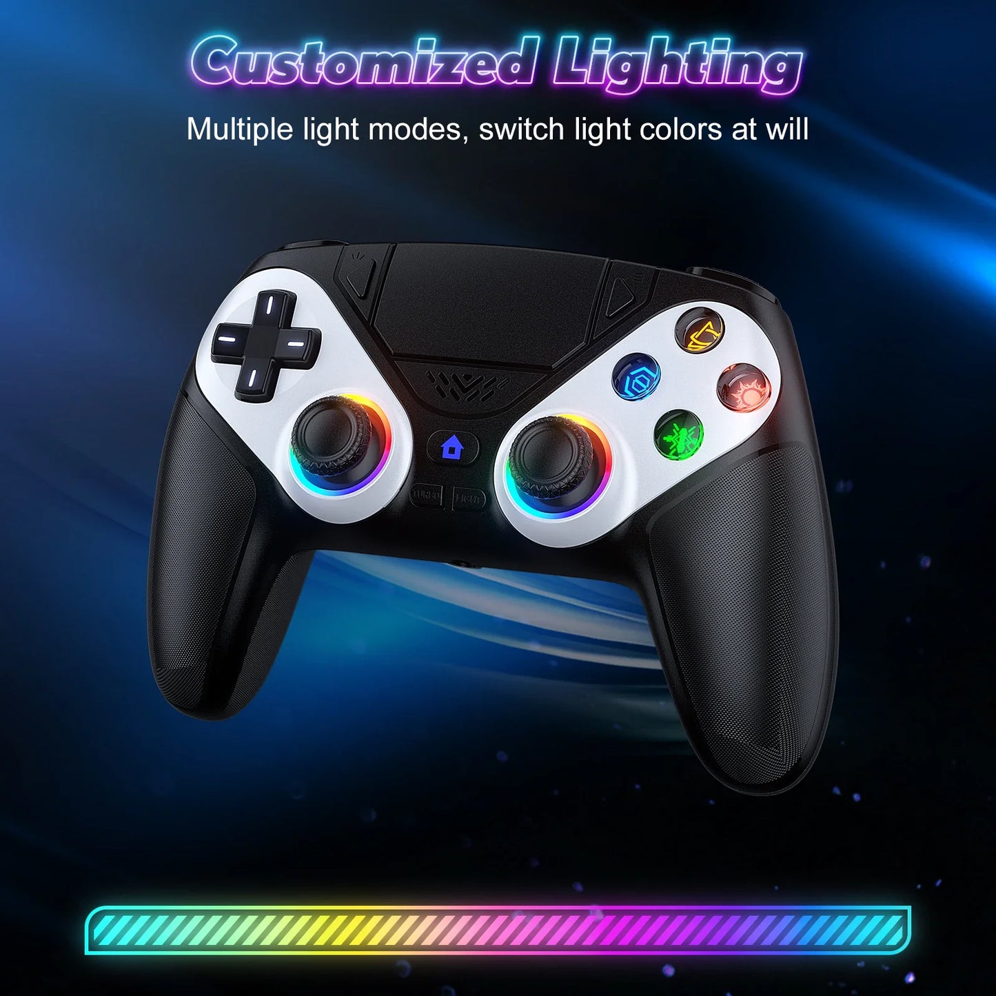 Bluetooth Wireless Gamepad for PS5 – Dual Sense Controller with Turbo, Vibration & Programmable Buttons for PS5/PC Console