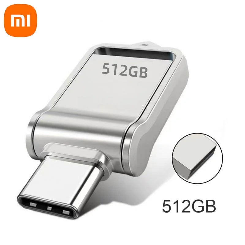 Xiaomi 2TB Metal USB 3.2 Flash Drive — High-Speed Type-C Dual-Use Memory Stick for Mobile & PC