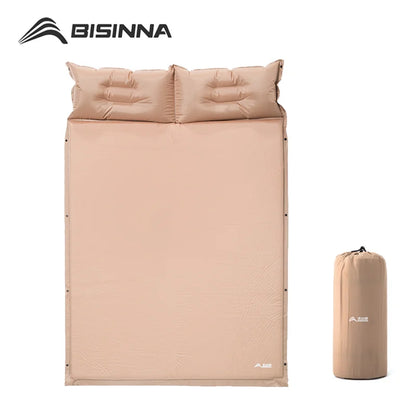BISINNA Outdoor Self-Inflating Mattress – Ultralight Camping Inflatable Sleeping Pad for Travel, Hiking & Picnic
