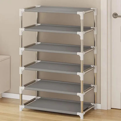 Multi-Tier Space-Saving Shoe Rack – Dustproof & Economical Cabinet for Dormitory or Home Entryway Storage