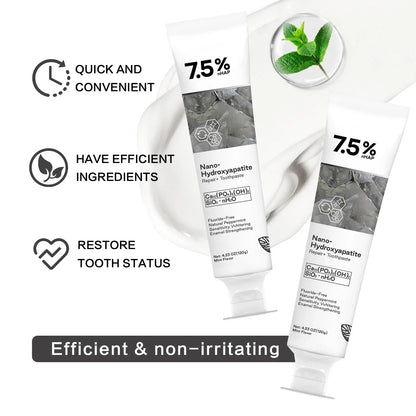 120g Nano Hydroxyapatite Toothpaste – Removes Coffee & Tea Stains, Freshens Breath, Prevents Cavities, Dental Care