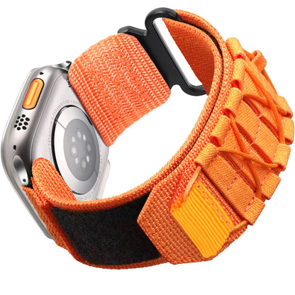 Tactical Nylon Strap for Apple Watch – Alpine Trail Loop Band for 40-49mm Series Ultra2, 11, 7-9, SE
