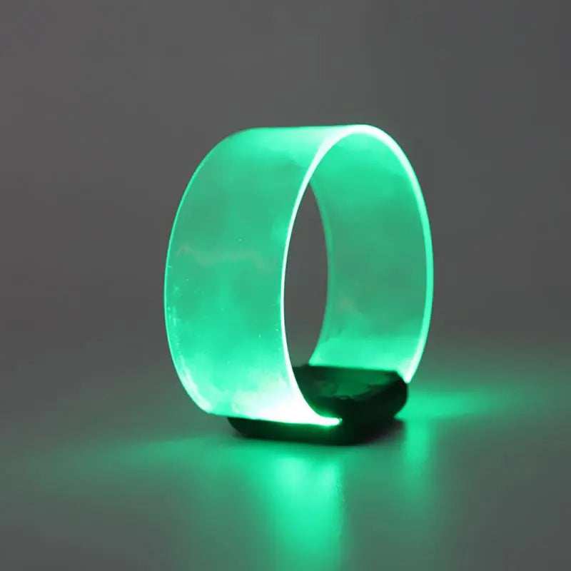 Silicone Sound Controlled LED Light Bracelet - Light-Emitting Bracelet for Entertainment Parties, Wristband with Halloween Theme