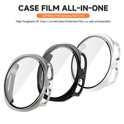 Samsung Galaxy Watch 8 Screen Protector Case – Full Coverage Tempered Glass & Scratch-Resistant Bumper Cover for 40mm/44mm Watch 8