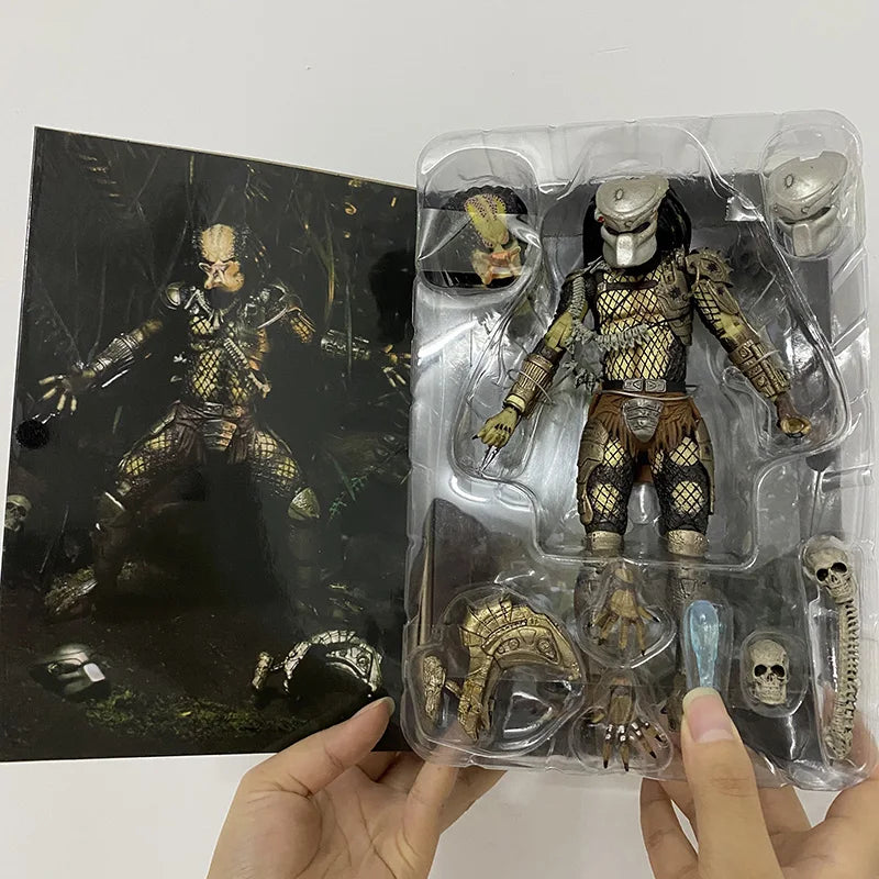 NECA Jungle Hunter Predator Action Figure — Movable Alien Collectible Model Toy for Kids and Fans