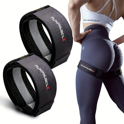 2PCS Adjustable Blood Flow Restriction Bands for Legs – BFR Training Straps for Muscle Growth, Strength & Glute Workouts