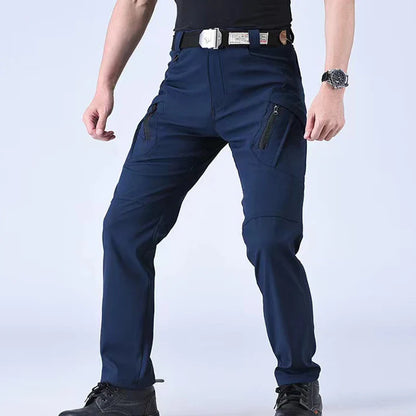 Men's Spring & Autumn Cargo Pants — Elastic Outdoor Trousers for Hiking, Trekking, Camping, Running & Cycling