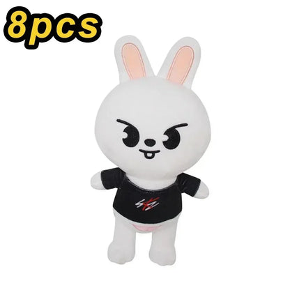 20cm Kawaii Skzoo Plush Toy Set – 8pcs Cartoon Stuffed Animals for Kids, Room Decor & Gifts