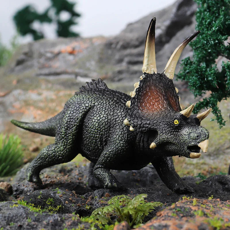 Oenux Dinosaurs World Action Figures - Savage Jurassic Collection Featuring Indominus Rex, Spinosaurus and Triceratops, Ideal Kids Gift