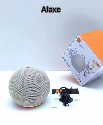 Alaxe Mini Bluetooth Speaker – Wireless Outdoor RGB Spherical Subwoofer for Home & Travel