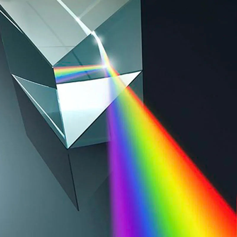 Kids Physics STEM Science Toys Glass Reflecting Triangular Color Prism – Educational Light Spectrum Learning Toy for Children