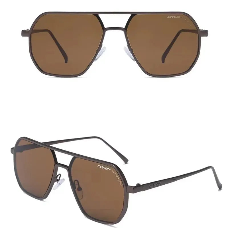Vintage Retro Sports Sunglasses — Metal Frame Eyewear with UV400 Protection