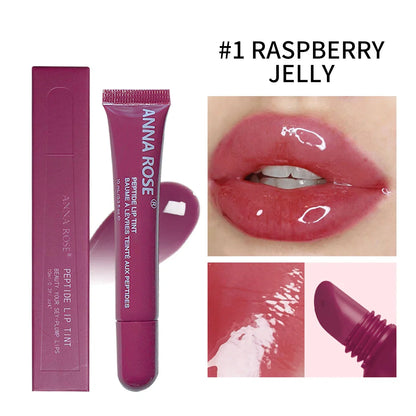 4-Color Lip Balm Set – Long-Lasting Moisturizing Gel with Coffee & Raspberry Lip Care Essence, Perfect Valentine’s Day Gift