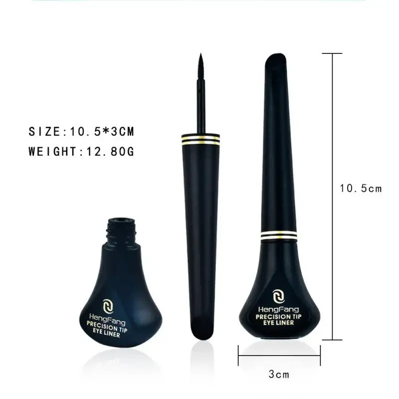 Black Liquid Eyeliner Pencil – Natural Smooth, Waterproof, Quick-Dry, Non-Smudging & Long-Lasting Eye Makeup