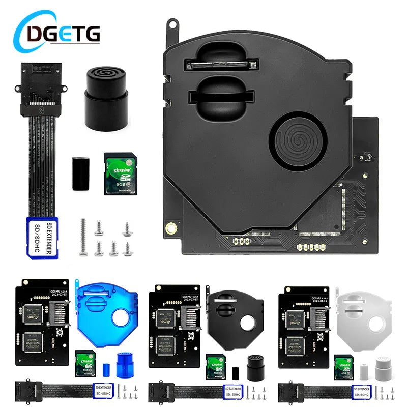 GDEMU V5.20.5 Optical Drive Emulator Kit — Remote Card Mount for SEGA Dreamcast DC Console