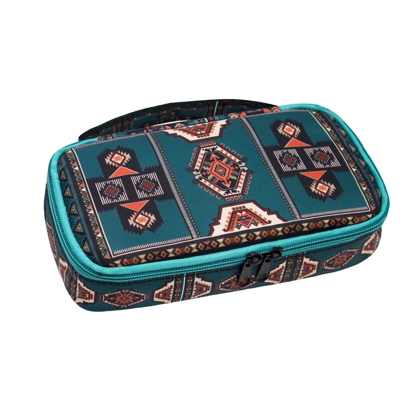 Large Portable Insulin Cooler Bag – Lightweight Boho Flower Print Travel & Outdoor Camping Medical Cooler