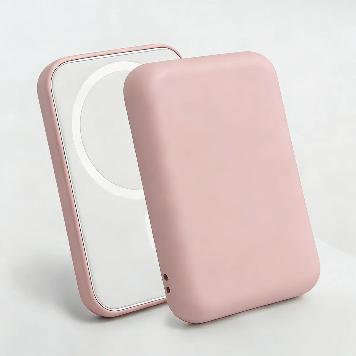 Black TPU Charging Case - Protective Cover for Apple MagSafe Wireless Power Bank