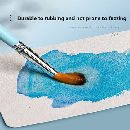 Professional Watercolor Paper: 300g 25 Sheets Square/Round Watercolor Postcards for Painting - Ideal School Supplies